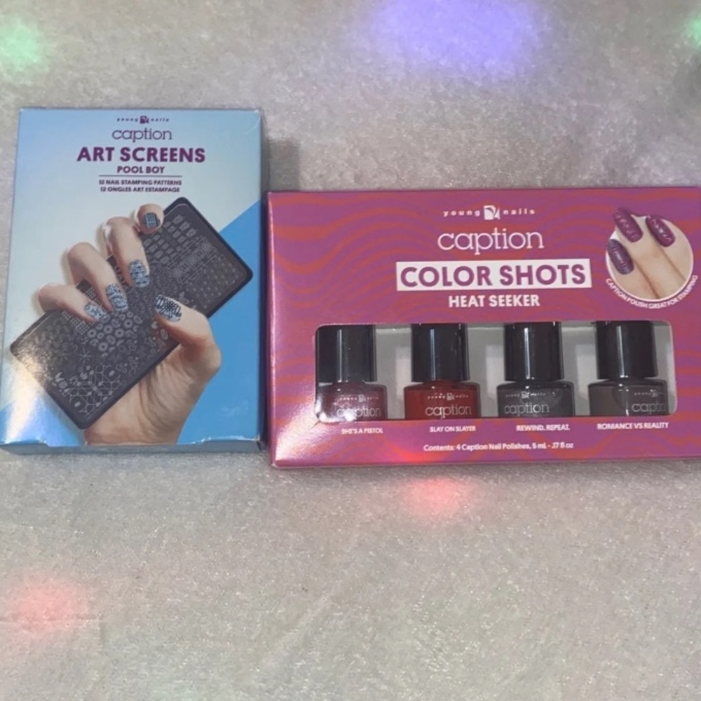 Caption color shot bundle nailstamp & nailpolish